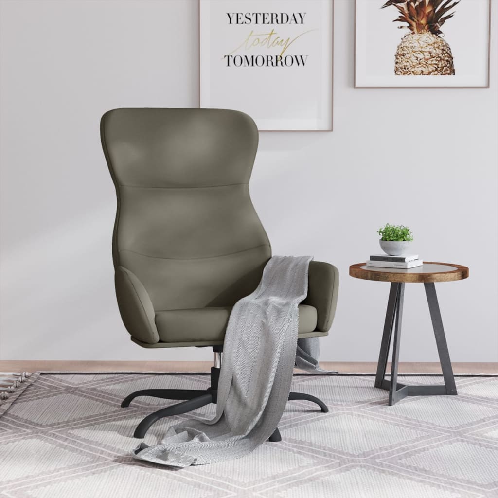 Relaxsessel Grau Kunstleder