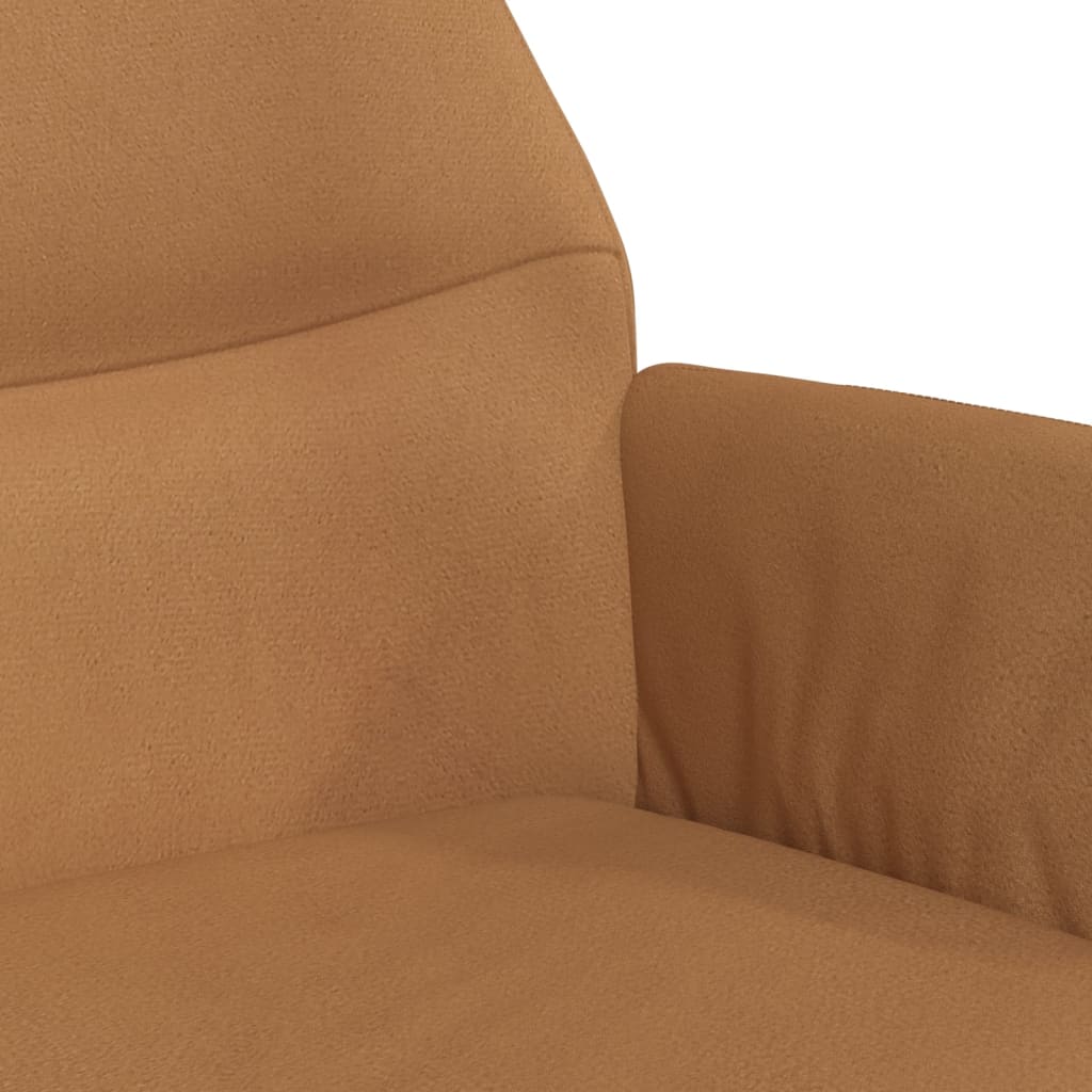Relaxsessel Taupe Wildleder-Optik