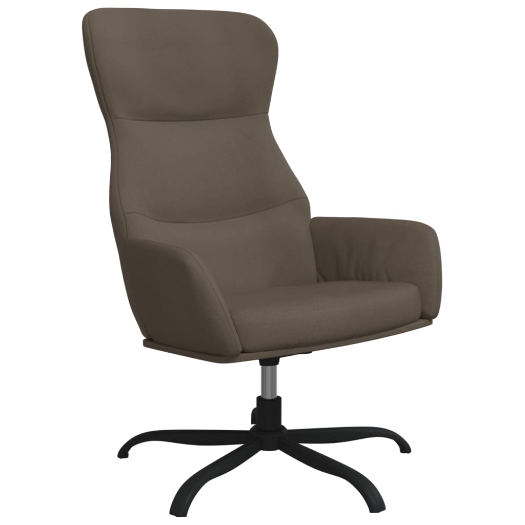 Relaxsessel Dunkelgrau Wildleder-Optik