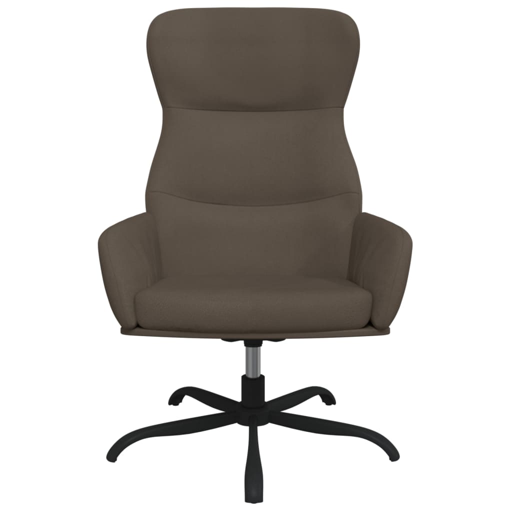 Relaxsessel Dunkelgrau Wildleder-Optik