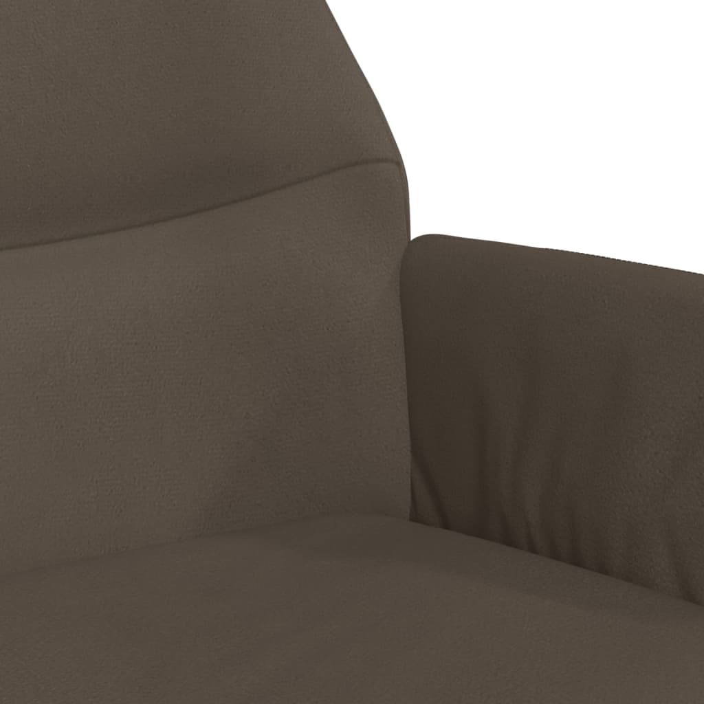 Relaxsessel Dunkelgrau Wildleder-Optik