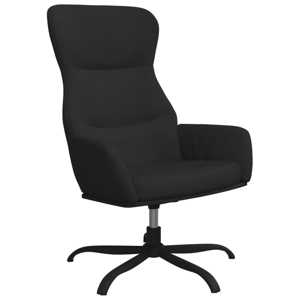 Relaxsessel Schwarz Wildleder-Optik