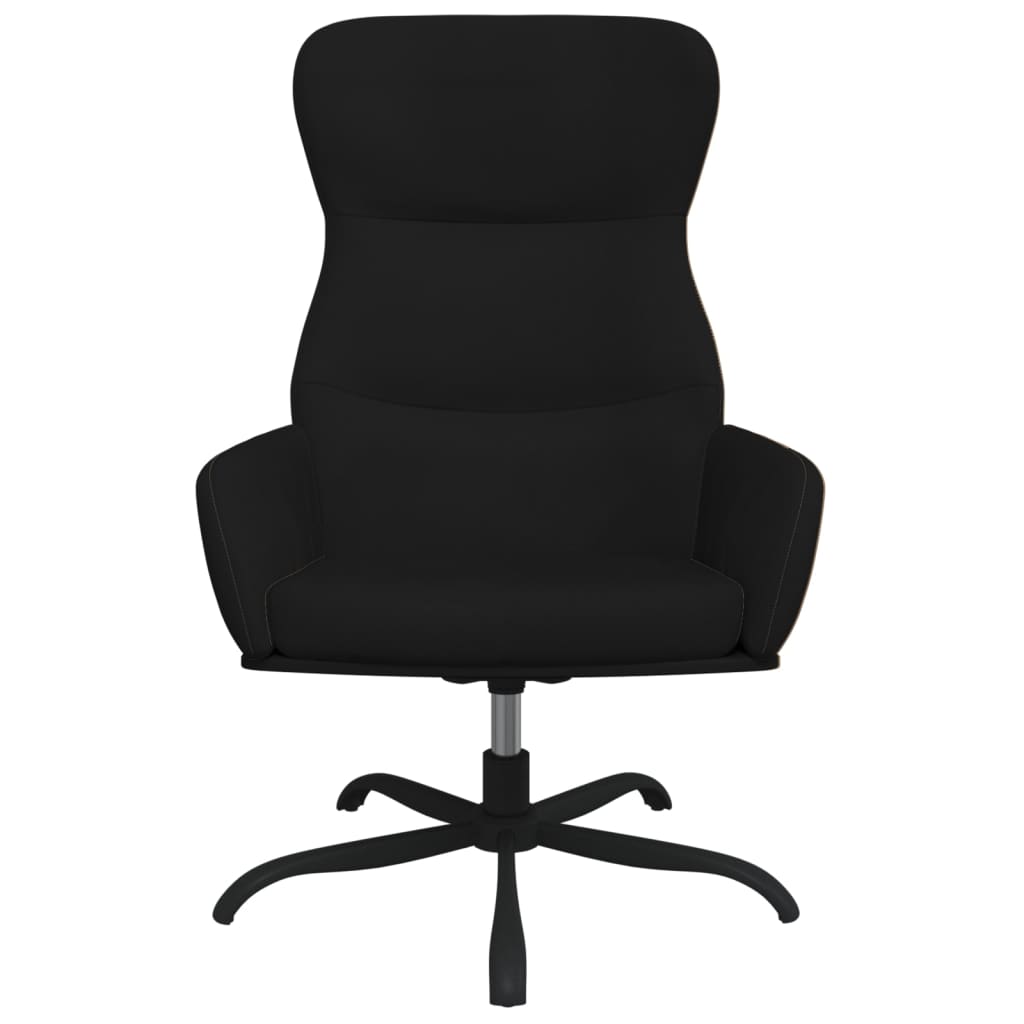 Relaxsessel Schwarz Wildleder-Optik