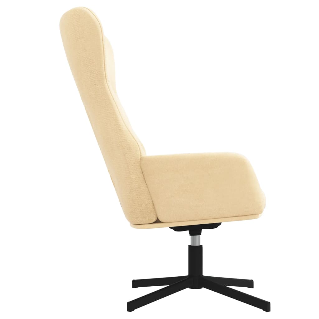 Relaxsessel Cremeweiß Samt