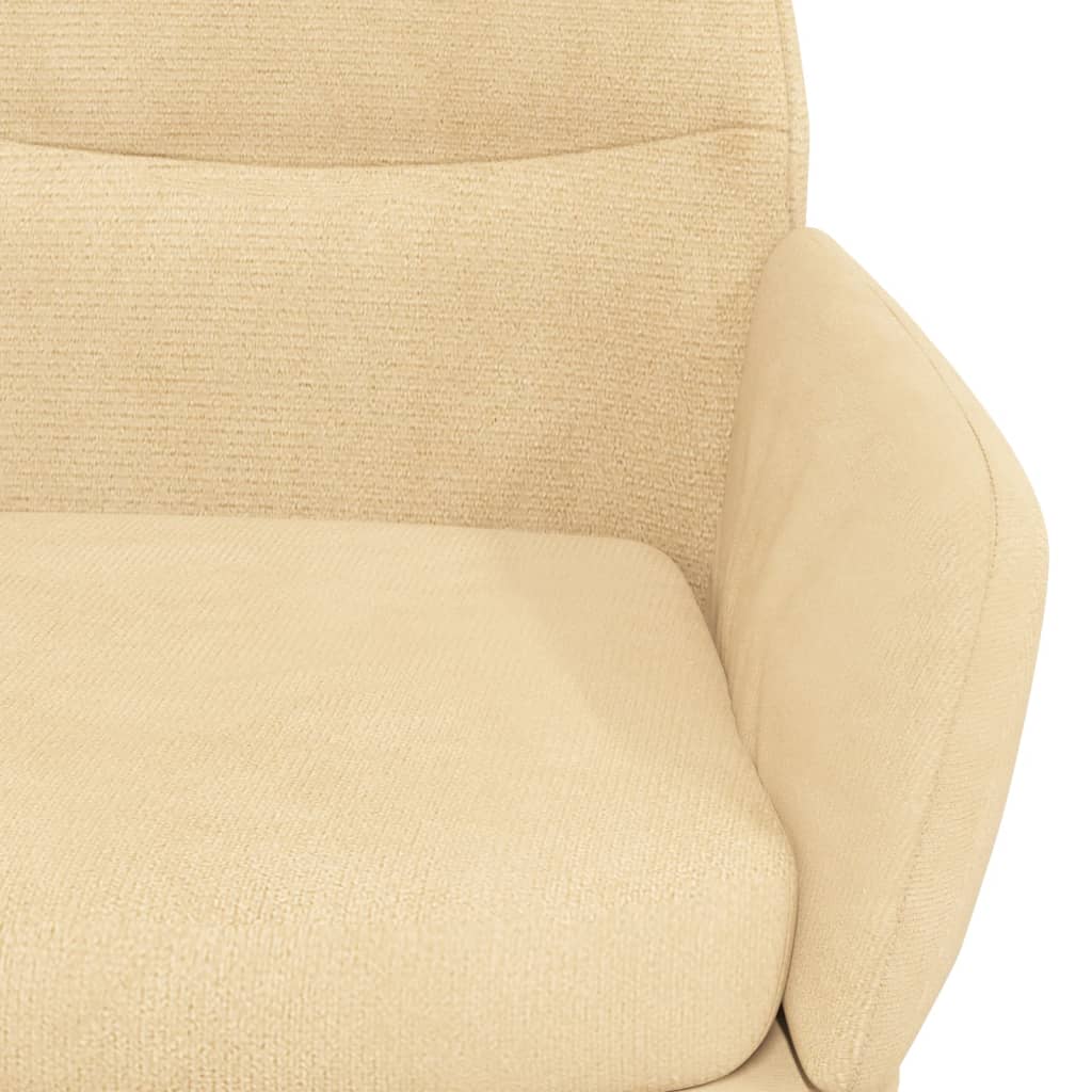 Relaxsessel Cremeweiß Samt