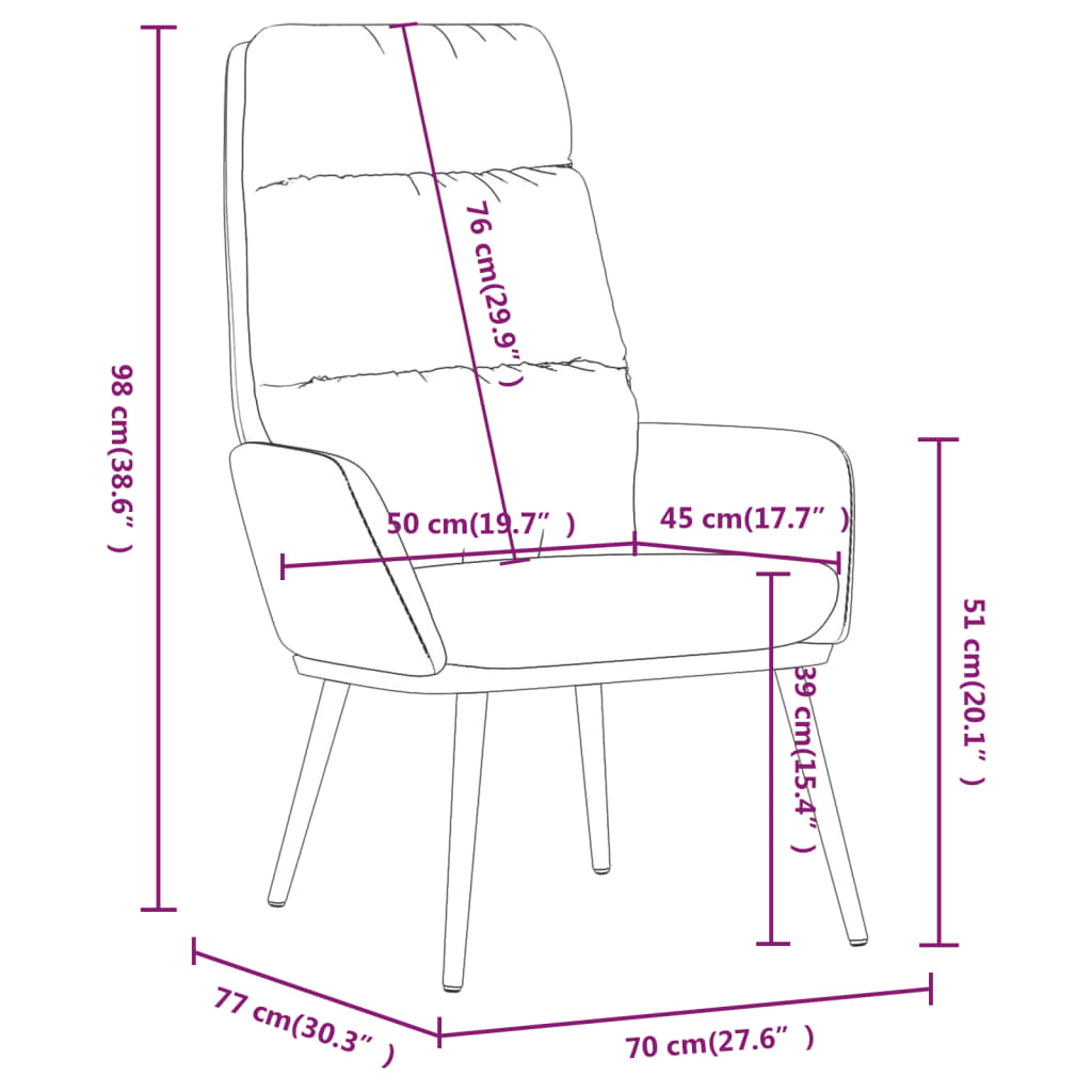 Relaxsessel Braun Stoff