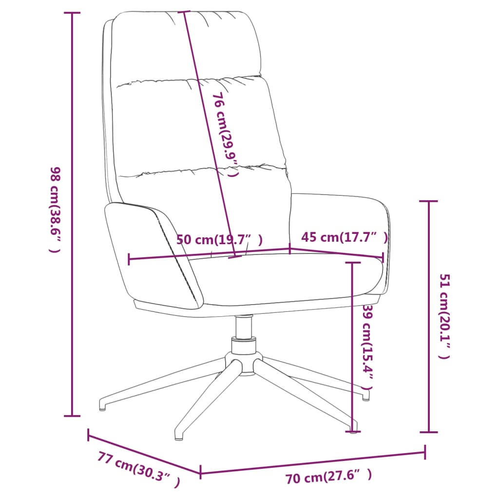 Relaxsessel Braun Stoff