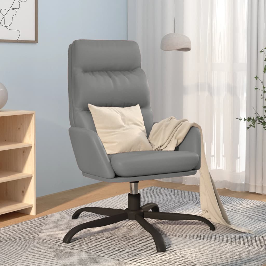 Relaxsessel Grau Kunstleder