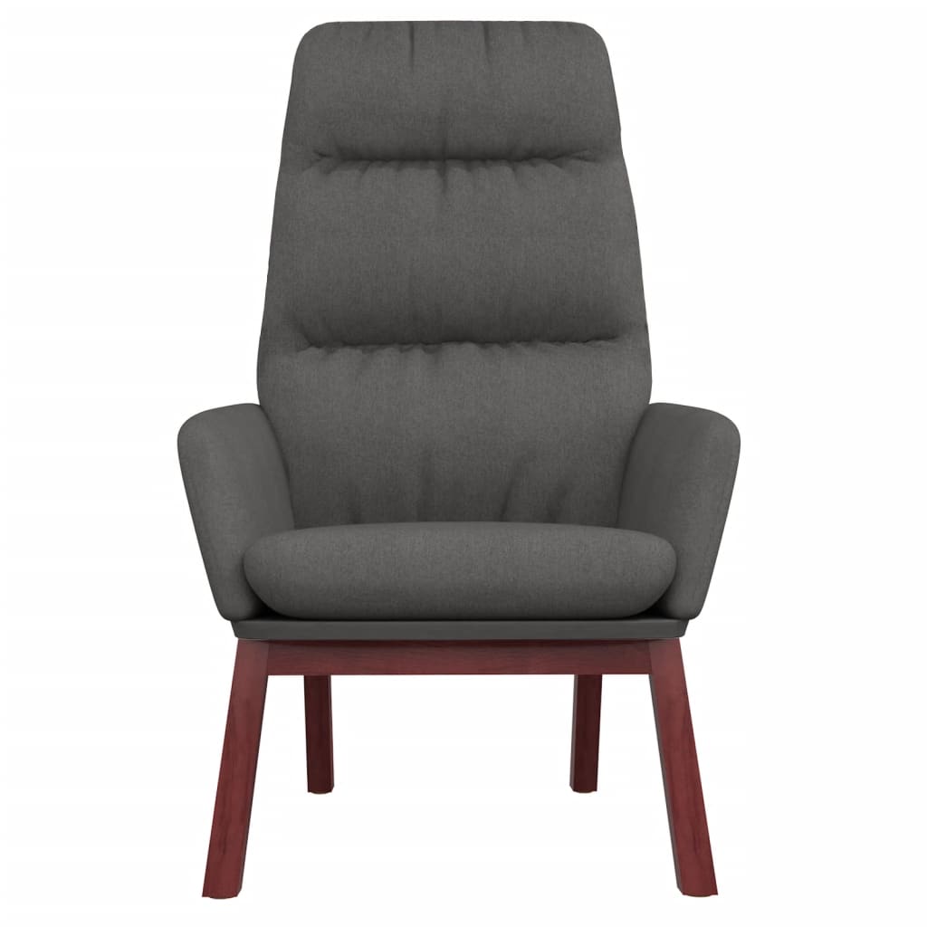 Fauteuil de relaxation tissu gris foncé