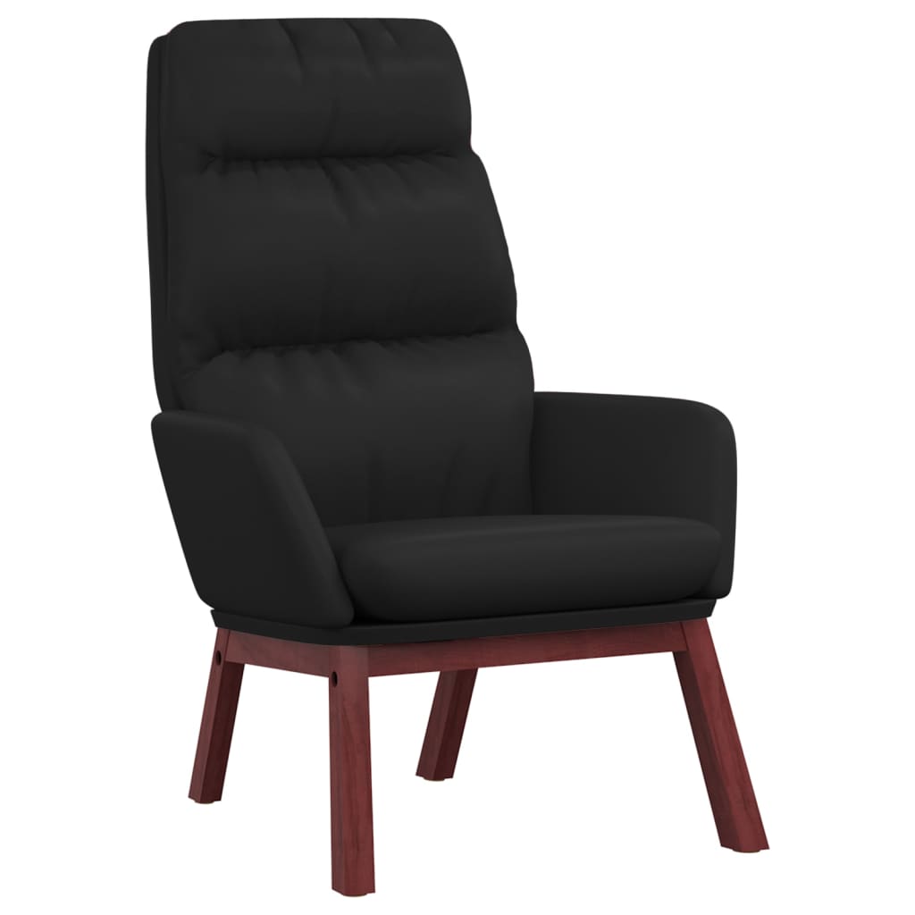 Relaxsessel Schwarz Echtleder