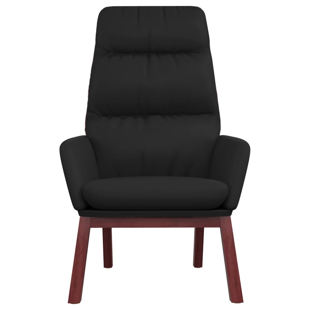 Relaxsessel Schwarz Echtleder