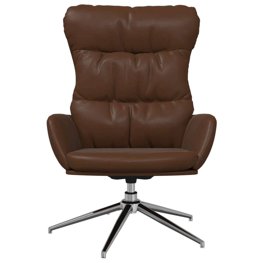 Relaxsessel Braun Echtleder