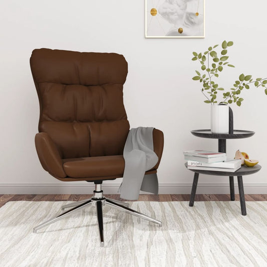 Relaxsessel Braun Echtleder