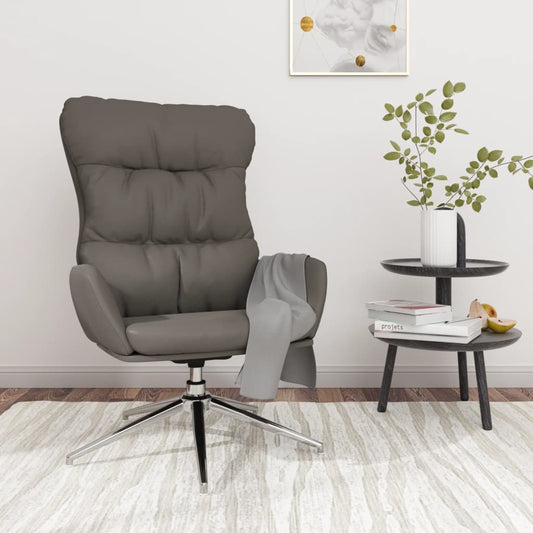 Relaxsessel Grau Echtleder