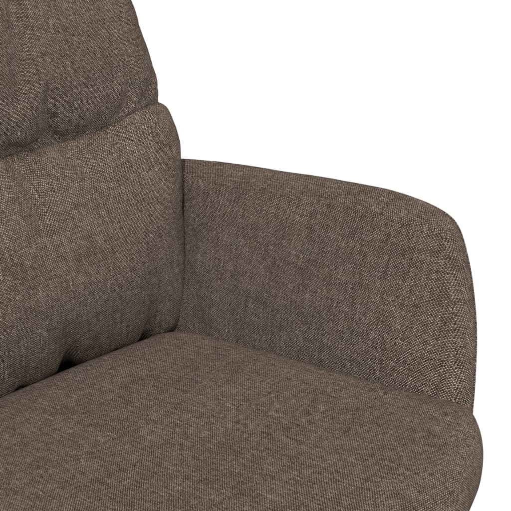 Relaxsessel Taupe Stoff