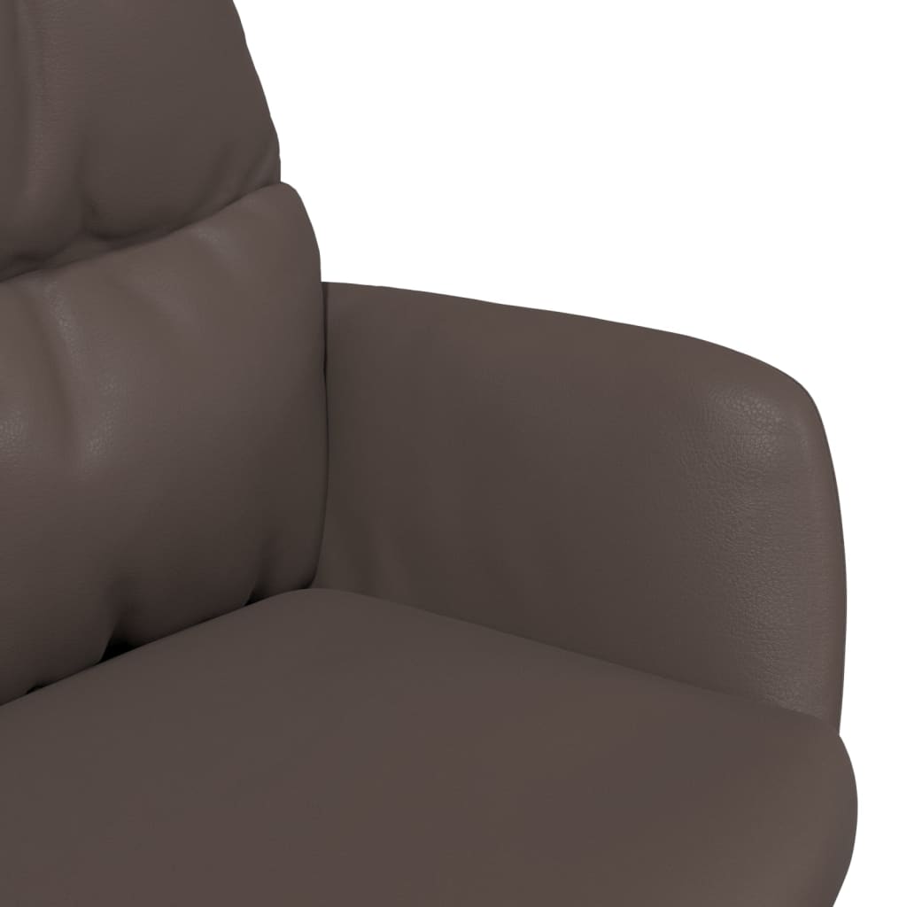 Relaxsessel Braun Kunstleder