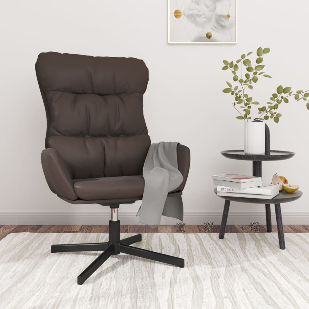 Relaxsessel Braun Kunstleder