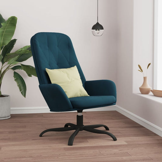 Relaxsessel Blau Samt