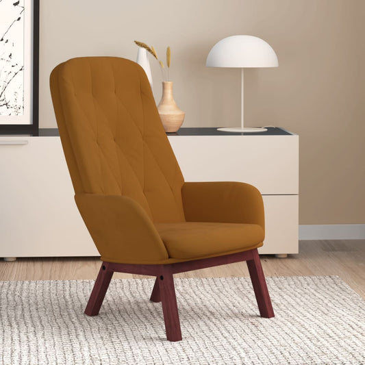 Relaxsessel Braun Samt