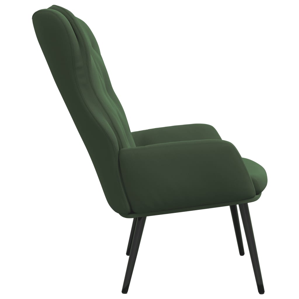 Relaxsessel Dunkelgrün Samt