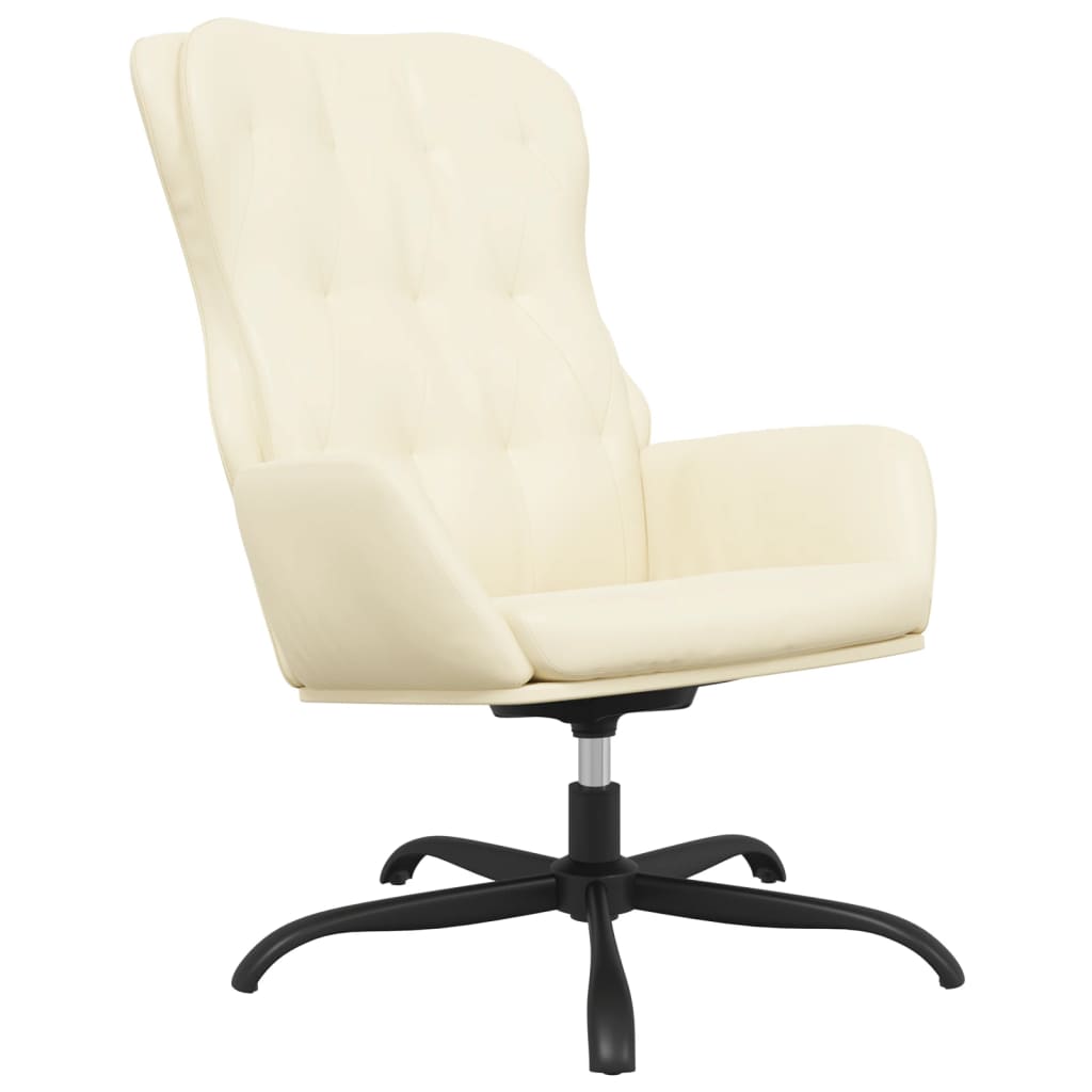 Relaxsessel Creme Kunstleder