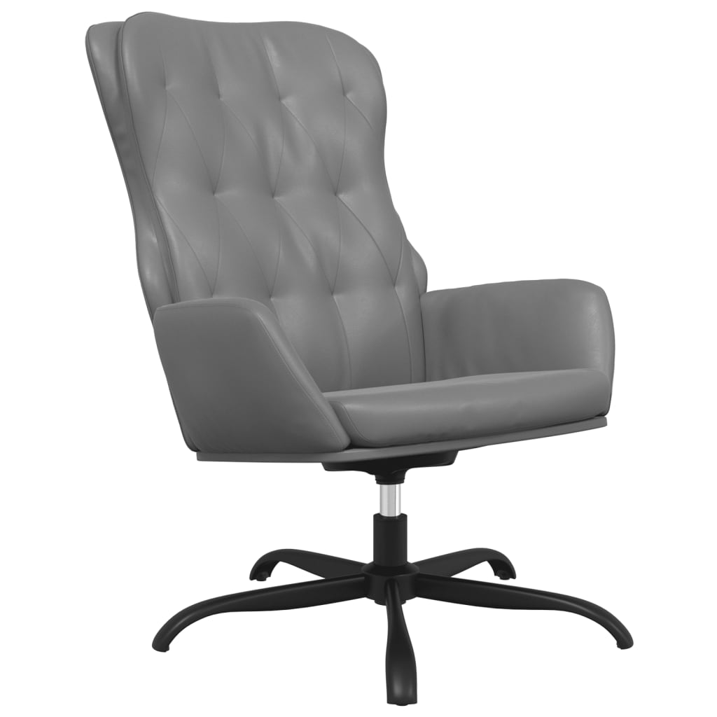 Relaxsessel Anthrazit-Grau Kunstleder