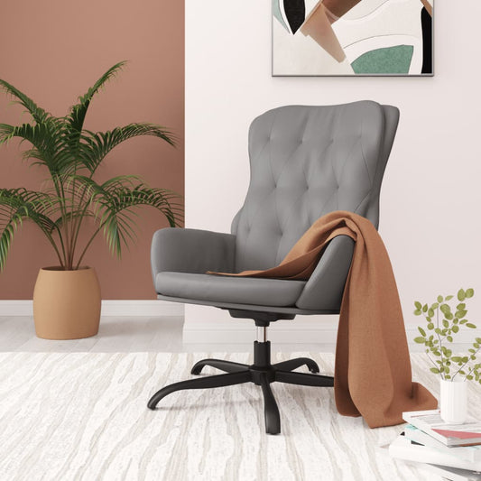 Relaxsessel Anthrazit-Grau Kunstleder