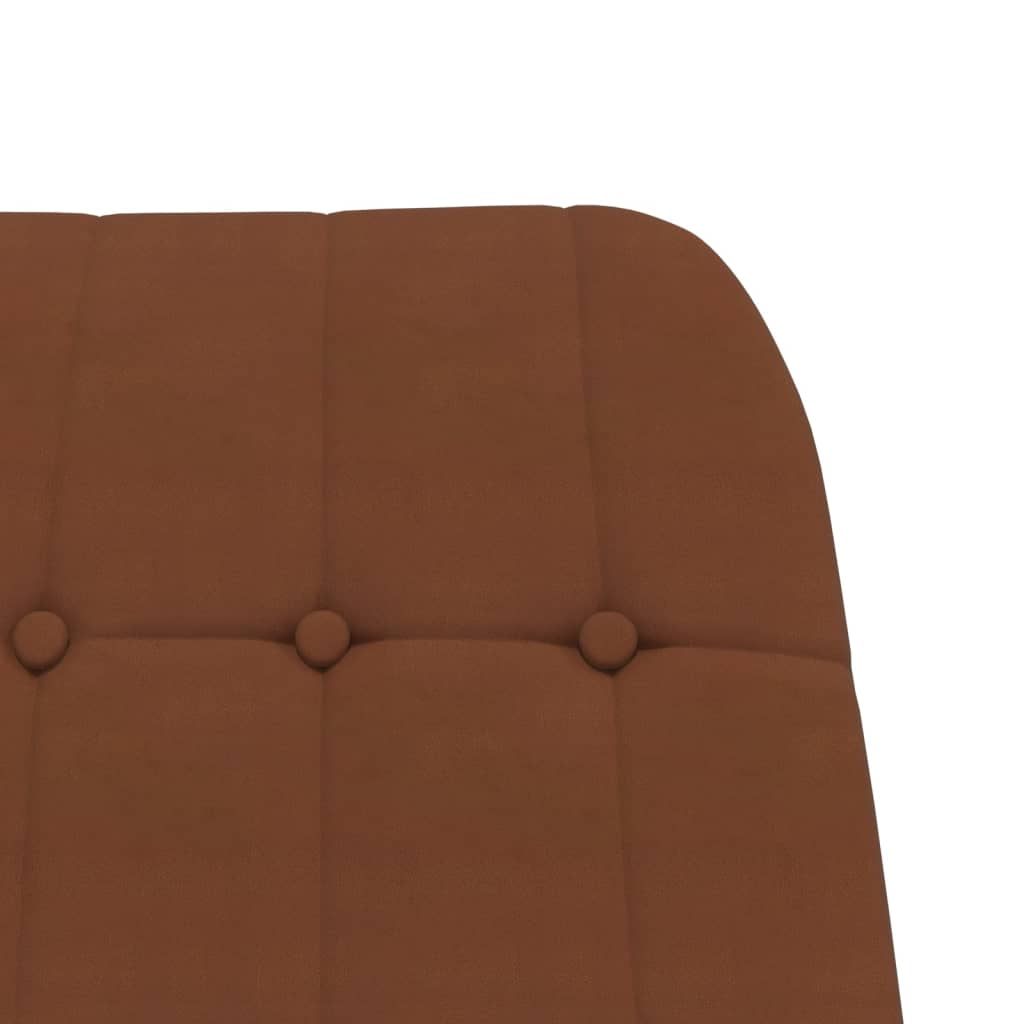 Relaxsessel Braun Wildleder-Optik