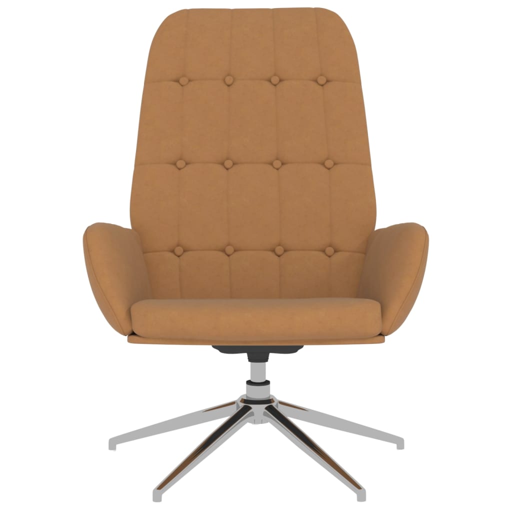 Relaxsessel Taupe Wildleder-Optik