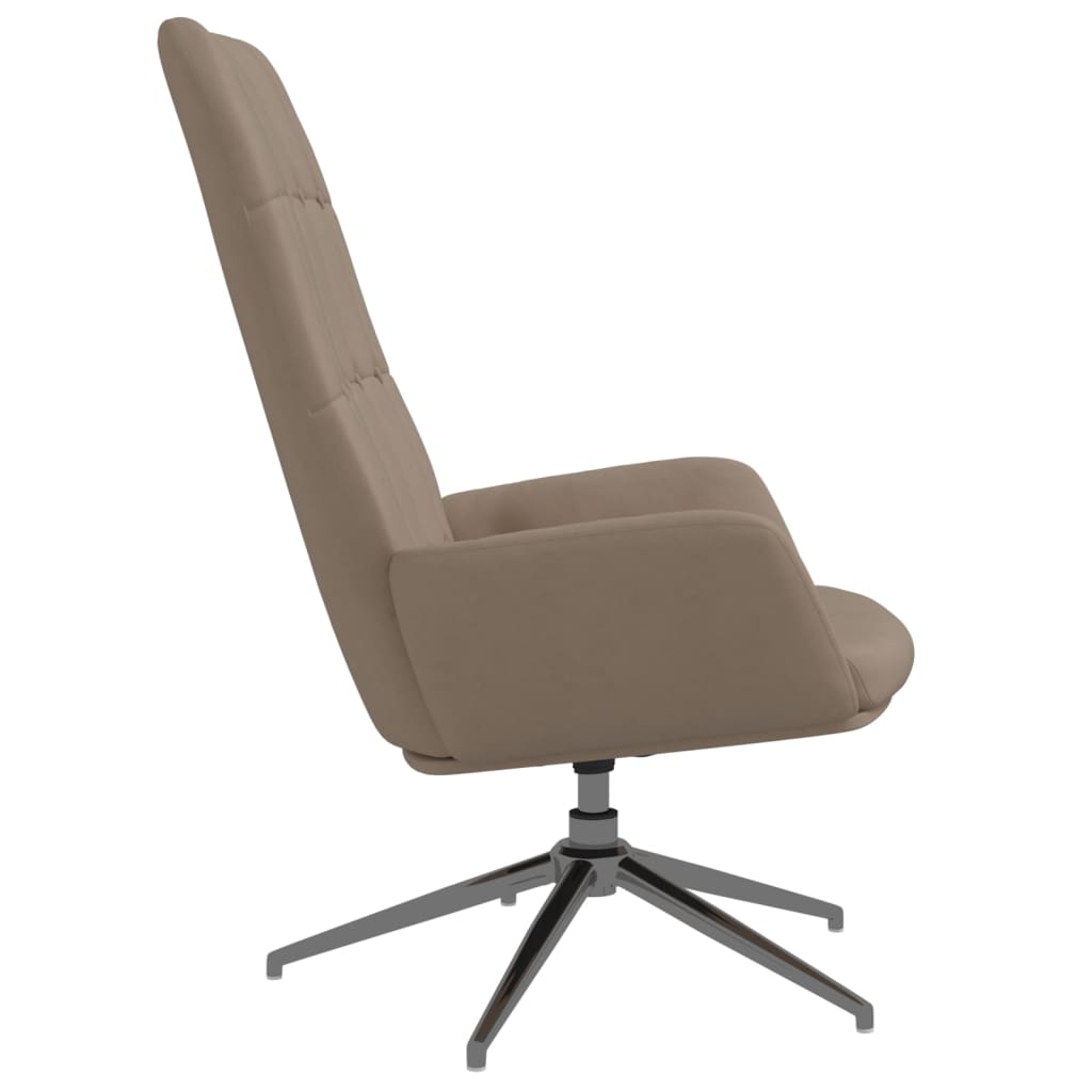 Relaxsessel Hellgrau Wildleder-Optik