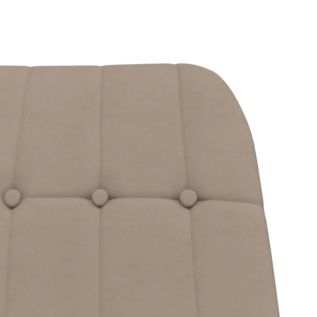 Relaxsessel Hellgrau Wildleder-Optik