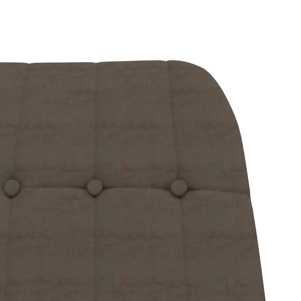 Relaxsessel Dunkelgrau Wildleder-Optik