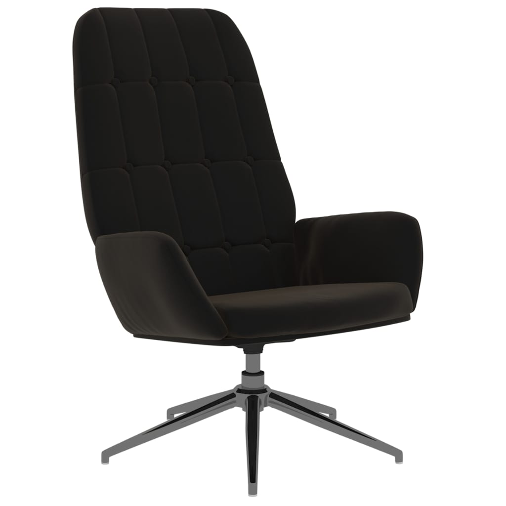Relaxsessel Schwarz Wildleder-Optik