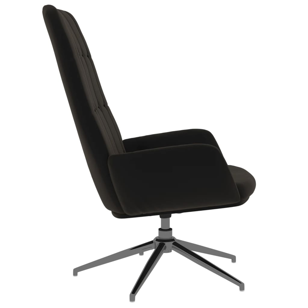 Relaxsessel Schwarz Wildleder-Optik