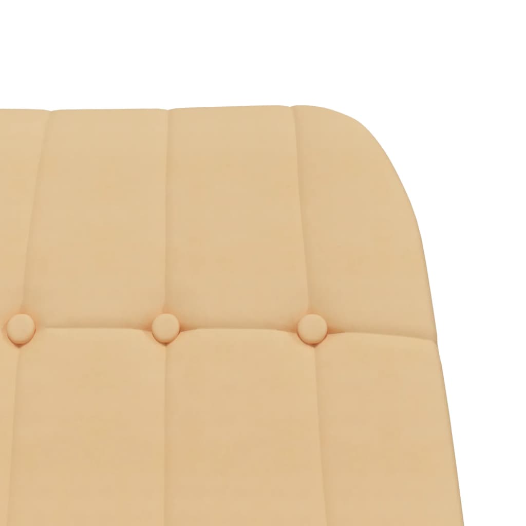 Relaxsessel Creme Wildleder-Optik