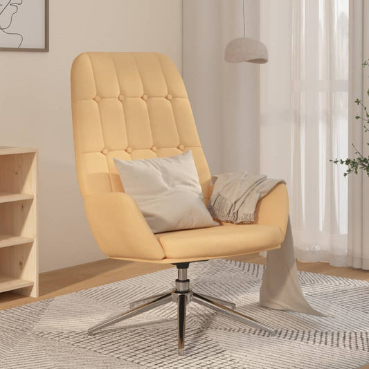 Relaxsessel Creme Wildleder-Optik