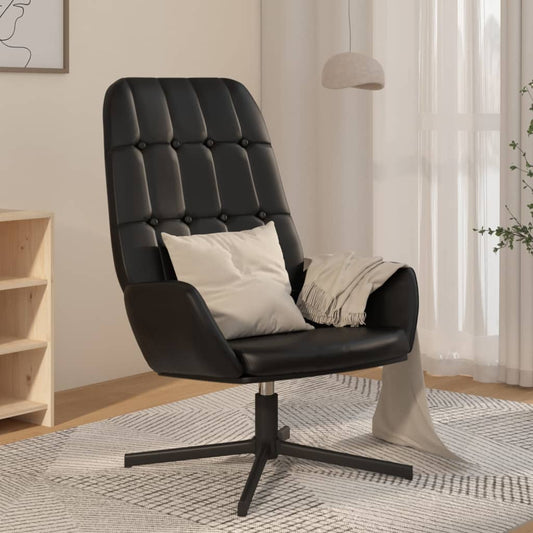 Relaxsessel Glänzendes Schwarz Kunstleder