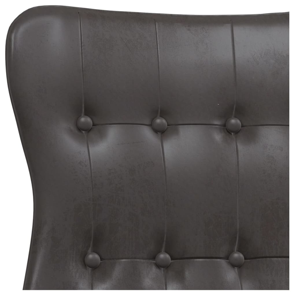 Relaxsessel Glänzend Schwarz Kunstleder