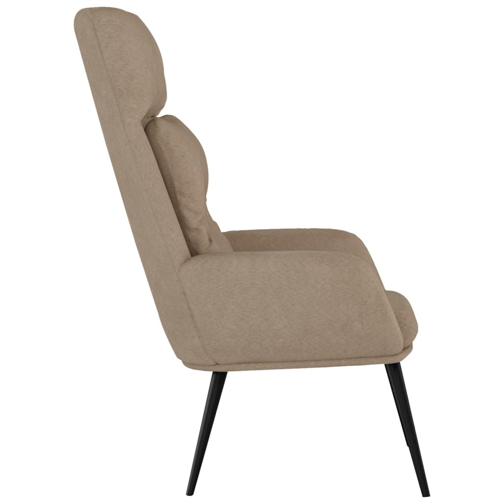 Relaxsessel Taupe Wildleder-Optik