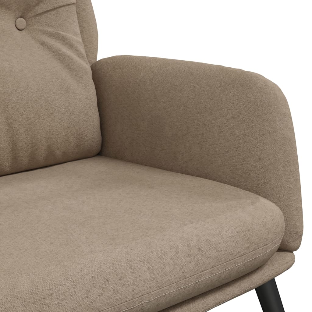 Relaxsessel Taupe Wildleder-Optik