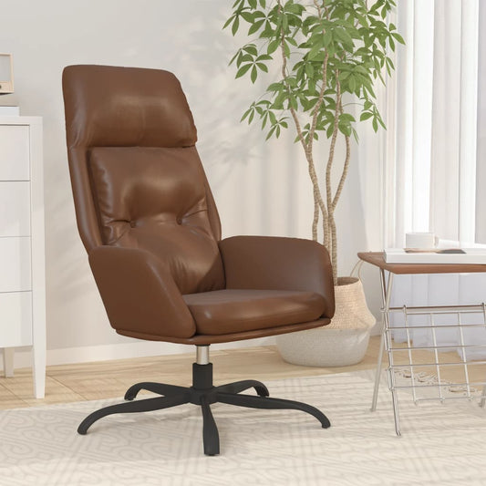 Relaxsessel Braun Kunstleder