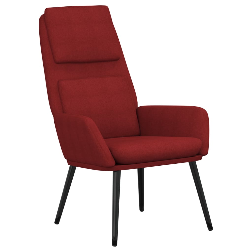 Relaxsessel Stoff Weinrot