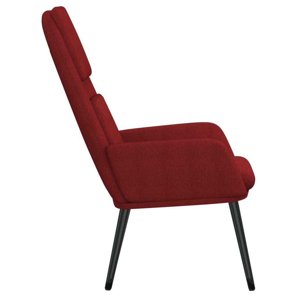 Relaxsessel Stoff Weinrot