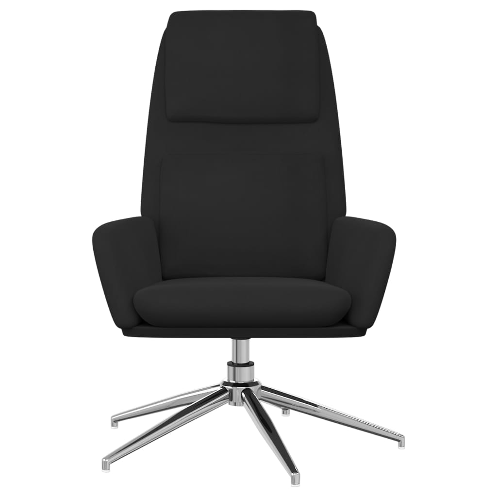 Relaxsessel Schwarz Wildleder-Optik