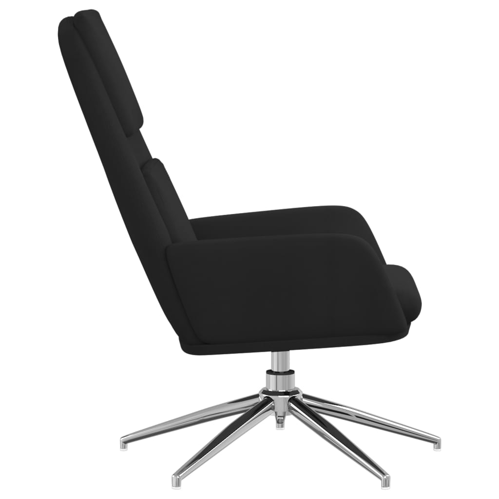 Relaxsessel Schwarz Wildleder-Optik