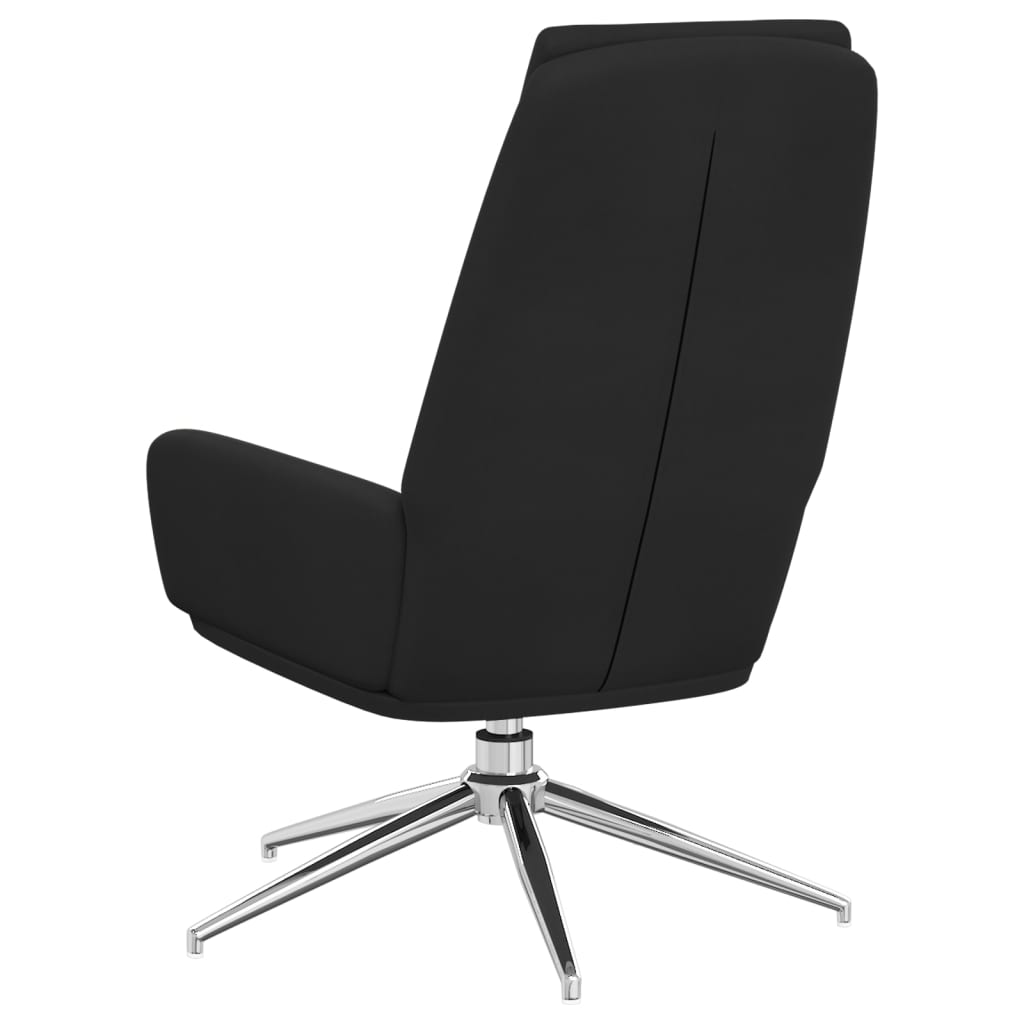 Relaxsessel Schwarz Wildleder-Optik
