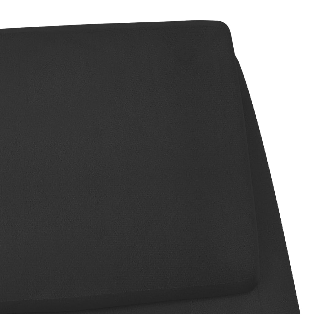 Relaxsessel Schwarz Wildleder-Optik