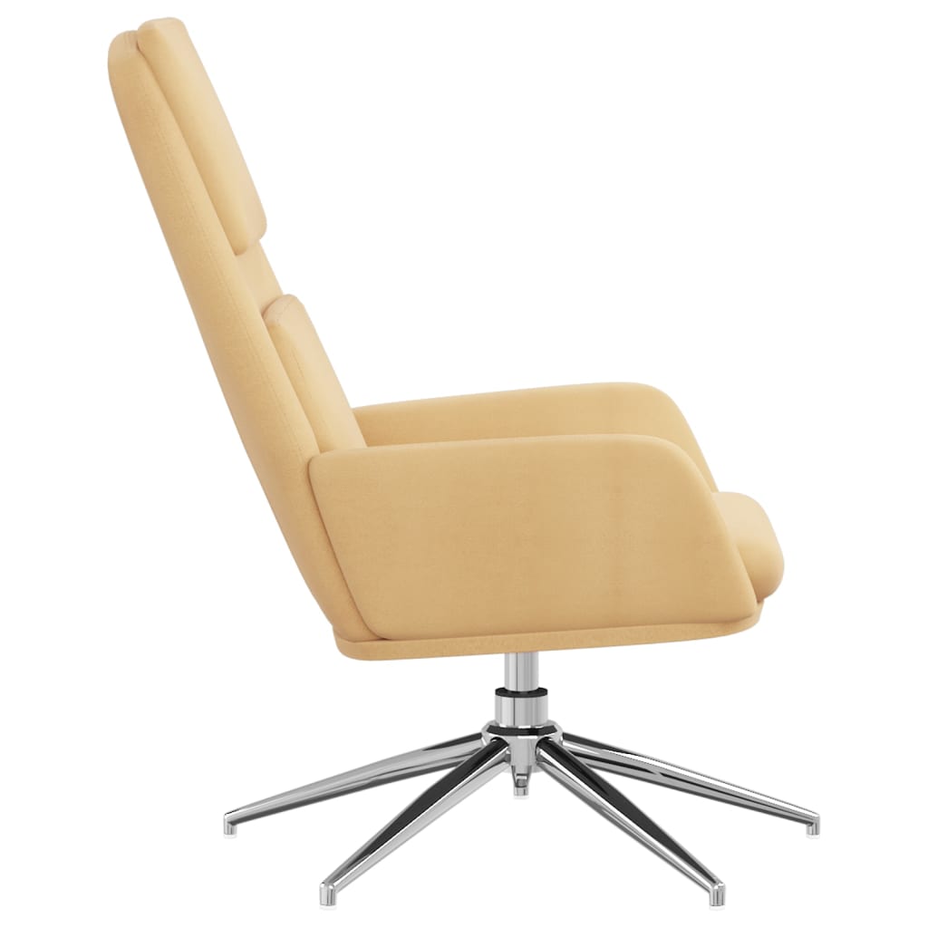 Relaxsessel Creme Wildleder-Optik