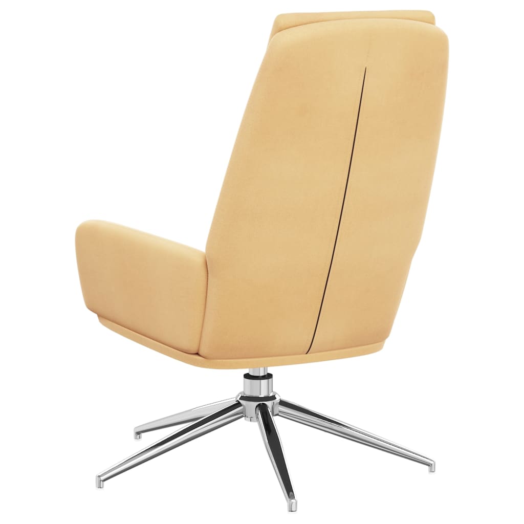 Relaxsessel Creme Wildleder-Optik