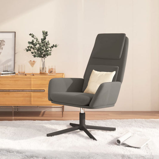 Relaxsessel Dunkelgrau Samt